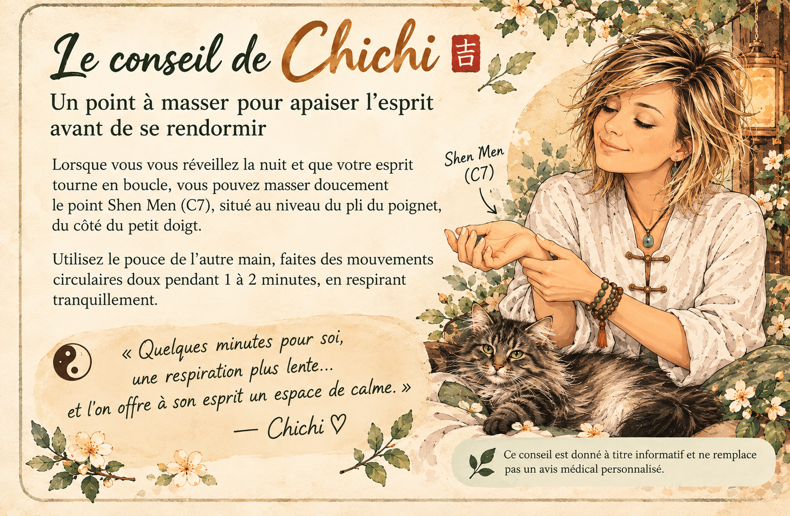 Le journal du Tao à Tao santé, Alès. Les conseils de chichi en médecine chinoise.