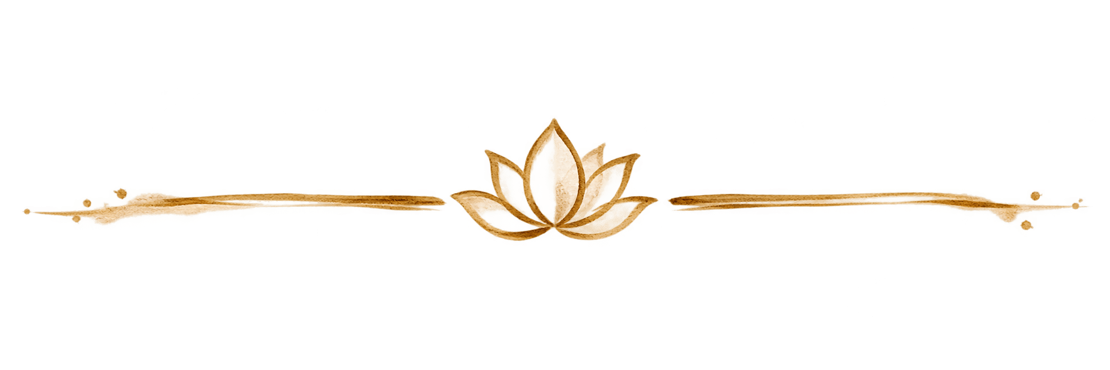 Séparateur lotus doré à l’aquarelle
